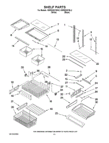07 - Shelf Parts parts for Kitchenaid Refrigerator KBRS20EVBL2 from AppliancePartsPros.com