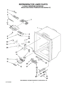 02 - Refrigerator Liner Parts parts for Kitchenaid Refrigerator KBRS20EVMS3 from AppliancePartsPros.com