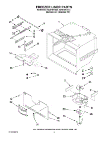 03 - Freezer Liner Parts parts for Kitchenaid Refrigerator KBLS19KTSS4 from AppliancePartsPros.com