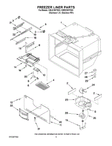 03 - Refrigerator Liner Parts parts for Kitchenaid Refrigerator KBRS19KTSS3 from AppliancePartsPros.com