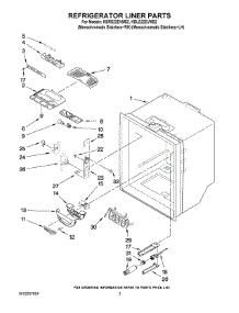 02 - Refrigerator Liner Parts parts for Kitchenaid Refrigerator KBRS22EVMS2 from AppliancePartsPros.com