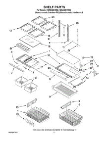 06 - Shelf Parts parts for Kitchenaid Refrigerator KBRS22EVMS2 from AppliancePartsPros.com