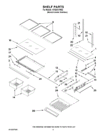 03 - Shelf Parts parts for Kitchenaid Refrigerator KFIS25XVMS2 from AppliancePartsPros.com