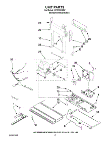 10 - Unit Parts parts for Kitchenaid Refrigerator KFIS25XVMS2 from AppliancePartsPros.com