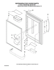 04 - Refrigerator Door Parts parts for Kitchenaid Refrigerator KBLS22EVMS2 from AppliancePartsPros.com