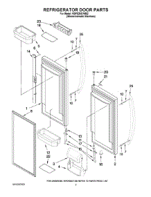 04 - Refrigerator Door Parts parts for Kitchenaid Refrigerator KBFS25EVMS2 from AppliancePartsPros.com
