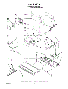 05 - Unit Parts parts for Kitchenaid Refrigerator KBFS25EVMS2 from AppliancePartsPros.com