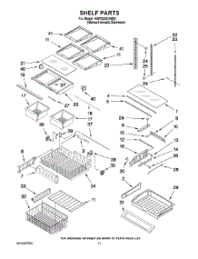06 - Shelf Parts parts for Kitchenaid Refrigerator KBFS25EVMS2 from AppliancePartsPros.com