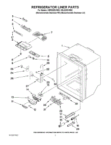 02 - Refrigerator Liner Parts parts for Kitchenaid Refrigerator KBLS20EVMS2 from AppliancePartsPros.com