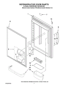 04 - Refrigerator Door Parts parts for Kitchenaid Refrigerator KBLS20EVMS2 from AppliancePartsPros.com