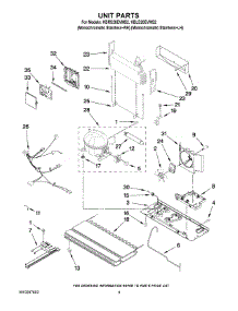 05 - Unit Parts parts for Kitchenaid Refrigerator KBLS20EVMS2 from AppliancePartsPros.com