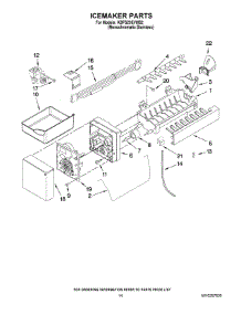 08 - Icemaker Parts parts for Kitchenaid Refrigerator KBFS20EVMS2 from AppliancePartsPros.com