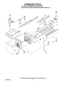 08 - Icemaker Parts parts for Kitchenaid Refrigerator KBRS20EVMS2 from AppliancePartsPros.com
