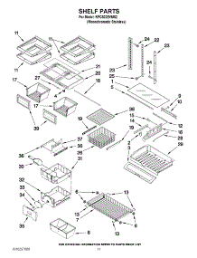 06 - Shelf Parts parts for Kitchenaid Refrigerator KFCS22EVMS2 from AppliancePartsPros.com