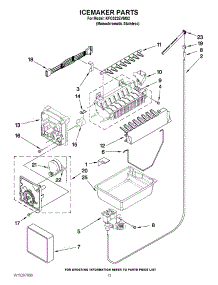 07 - Icemaker Parts parts for Kitchenaid Refrigerator KFCS22EVMS2 from AppliancePartsPros.com