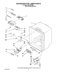 03 - Refrigerator Liner Parts parts for Kitchenaid Refrigerator KBFL25EVMS2 from AppliancePartsPros.com