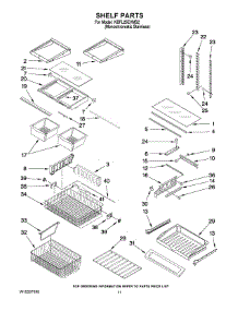 06 - Shelf Parts parts for Kitchenaid Refrigerator KBFL25EVMS2 from AppliancePartsPros.com