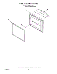 07 - Freezer Door Parts parts for Kitchenaid Refrigerator KBFL25EVMS2 from AppliancePartsPros.com