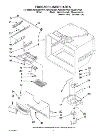 03 - Freezer Liner Parts parts for Kitchenaid Refrigerator KBRS20EVMS1 from AppliancePartsPros.com