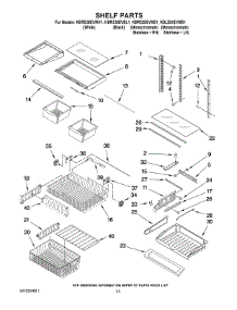 07 - Shelf Parts parts for Kitchenaid Refrigerator KBRS20EVMS1 from AppliancePartsPros.com
