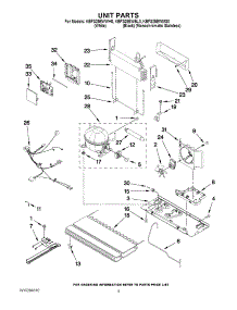 05 - Unit Parts parts for Kitchenaid Refrigerator KBFS25EWBL0 from AppliancePartsPros.com