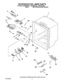 03 - Refrigerator Liner Parts parts for Kitchenaid Refrigerator KBFS20EVBL1 from AppliancePartsPros.com