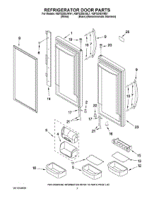 04 - Refrigerator Door Parts parts for Kitchenaid Refrigerator KBFS20EVMS1 from AppliancePartsPros.com