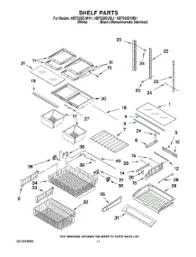 06 - Shelf Parts parts for Kitchenaid Refrigerator KBFS20EVMS1 from AppliancePartsPros.com