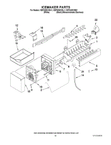 08 - Icemaker Parts parts for Kitchenaid Refrigerator KBFS20EVMS1 from AppliancePartsPros.com