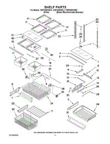 06 - Shelf Parts parts for Kitchenaid Refrigerator KBFS25EVWH1 from AppliancePartsPros.com