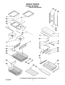 06 - Shelf Parts parts for Kitchenaid Refrigerator KBFL25EVMS1 from AppliancePartsPros.com