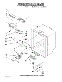 03 - Refrigerator Liner Parts parts for Kitchenaid Refrigerator KBFS25EWMS0 from AppliancePartsPros.com