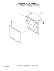 07 - Freezer Door Parts parts for Kitchenaid Refrigerator KBFS25EWMS0 from AppliancePartsPros.com