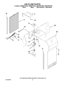 09 - Air Flow Parts parts for Kitchenaid Refrigerator KSRG25FVMS02 from AppliancePartsPros.com