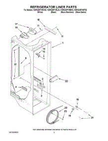 02 - Refrigerator Liner Parts parts for Kitchenaid Refrigerator KSRG25FVBL02 from AppliancePartsPros.com
