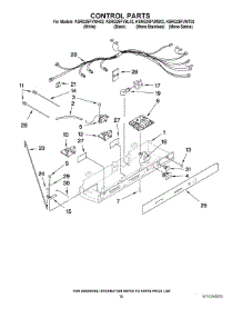 10 - Control Parts parts for Kitchenaid Refrigerator KSRG25FVBL02 from AppliancePartsPros.com