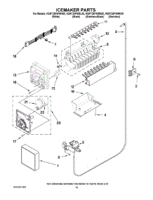 12 - Icemaker Parts parts for Kitchenaid Refrigerator KSRT25FWMK00 from AppliancePartsPros.com