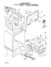 02 - Liner Parts parts for Kitchenaid Refrigerator K9TREFFWWH00 from AppliancePartsPros.com