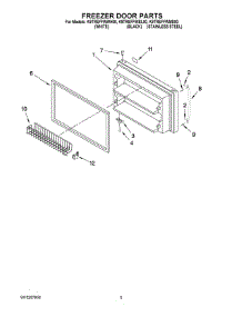 03 - Freezer Door Parts parts for Kitchenaid Refrigerator K9TREFFWWH00 from AppliancePartsPros.com