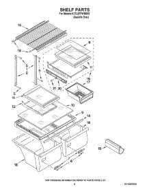 04 - Shelf Parts parts for Whirlpool Refrigerator K2TLEFFWMS00 from AppliancePartsPros.com