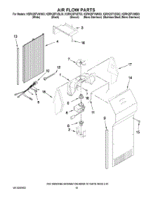 09 - Air Flow Parts parts for Kitchenaid Refrigerator KSRK25FVWH03 from AppliancePartsPros.com