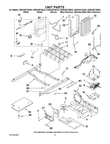 11 - Unit Parts parts for Kitchenaid Refrigerator KSRK25FVBT03 from AppliancePartsPros.com