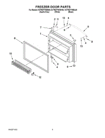 03 - Freezer Door Parts parts for Whirlpool Refrigerator K2TREFFWBL00 from AppliancePartsPros.com
