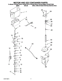 05 - Motor And Ice Container Parts parts for Kitchenaid Refrigerator KSCS23FTSS00 from AppliancePartsPros.com