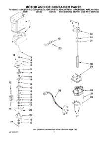 05 - Motor And Ice Container Parts parts for Kitchenaid Refrigerator KSRK25FVSS03 from AppliancePartsPros.com