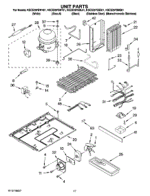 11 - Unit Parts parts for Kitchenaid Refrigerator KSCS25FSBL01 from AppliancePartsPros.com