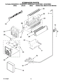 12 - Icemaker Parts, Optional Parts (Not Included) parts for Kitchenaid Refrigerator KSCS25FSBL01 from AppliancePartsPros.com