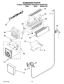 11 - Icemaker Parts parts for Kitchenaid Refrigerator KSRX22FTBL00 from AppliancePartsPros.com