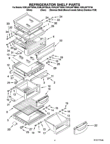 03 - Refrigerator Shelf Parts parts for Kitchenaid Refrigerator KSRL25FTST00 from AppliancePartsPros.com