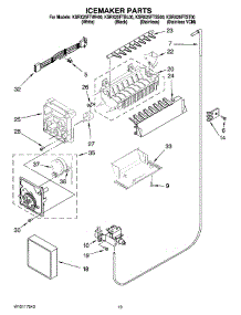 12 - Icemaker Parts, Optional Parts (Not Included) parts for Kitchenaid Refrigerator KSRX25FTST00 from AppliancePartsPros.com